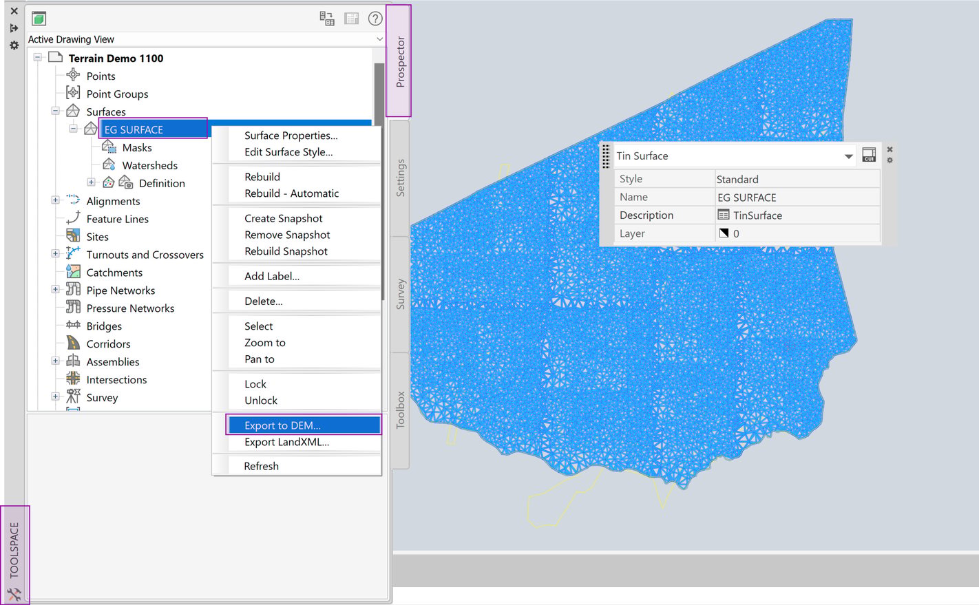 Prepare and generate terrain files for PVFARM