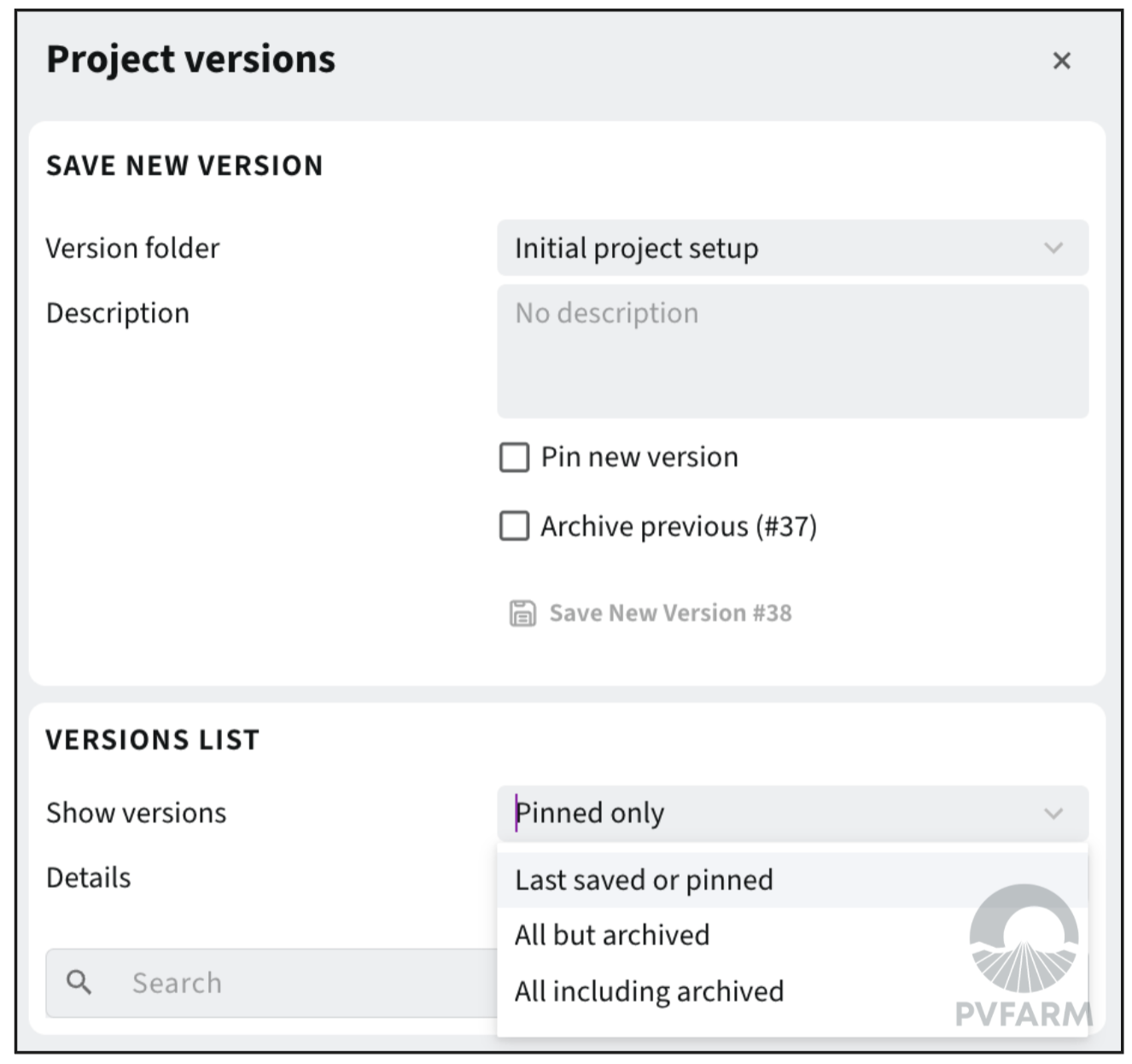 Saving and Versioning